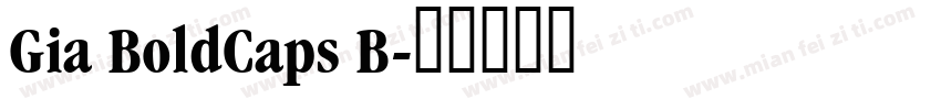 Gia BoldCaps B字体转换